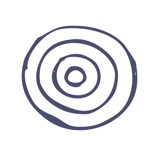 Konzentrischen Kreise, Handgezeichnet, Dunkelviolett